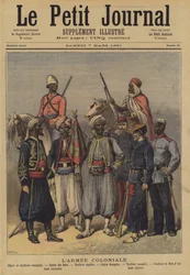 Soldaten der französischen Kolonialarmee